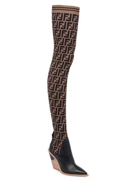 fendi thigh high sock boots.